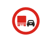 Depasirea interzisa autovehiculelor destinate transportului de marfuri 