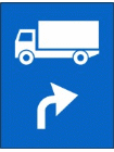 Traseu de urmat pentru anumite categorii de vehicule 
