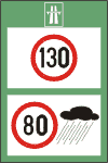 Limite maxime de viteza pe autostrada, in functie de conditiile meteorologice 